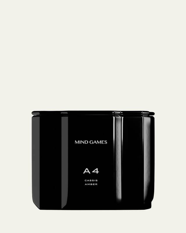 A4 Black Queen Cassis Amber Luxury Candle, 10 oz.